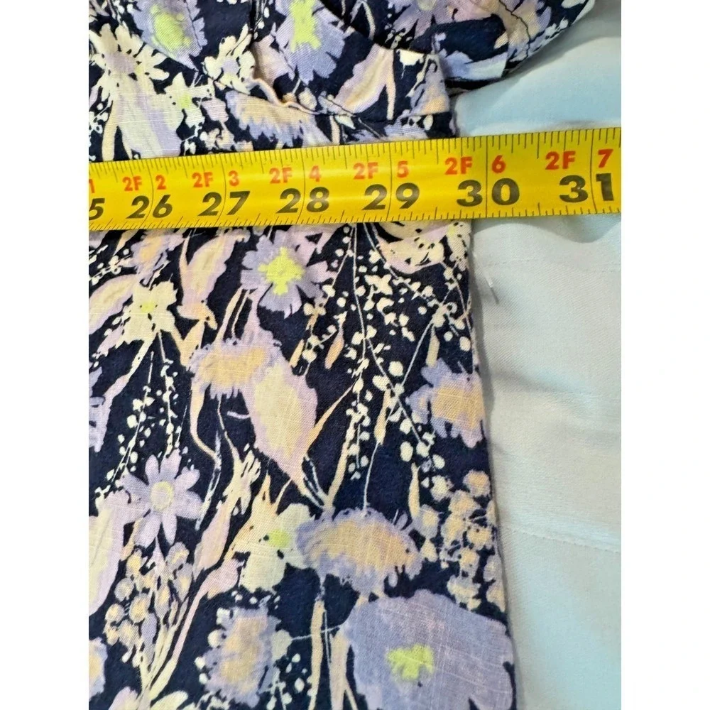 Ava & Viv 100% Cotton House Dress 3X Black Floral Muumuu Puff Sleeve Boho